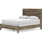 Elbrim Panel Bed - Brown
