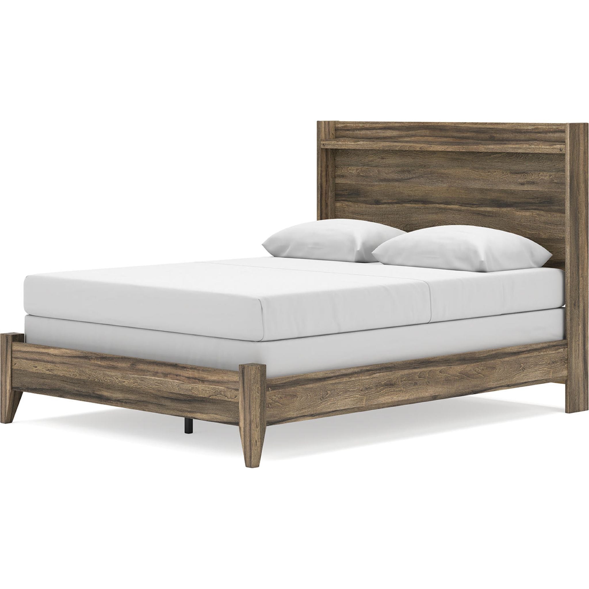 Elbrim Panel Bed - Brown