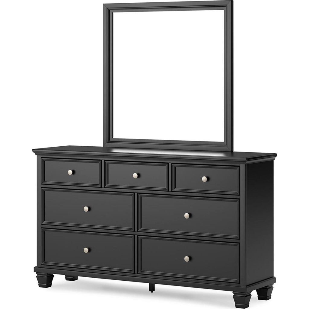 Lanolee 6 Piece Panel Bedroom - Black