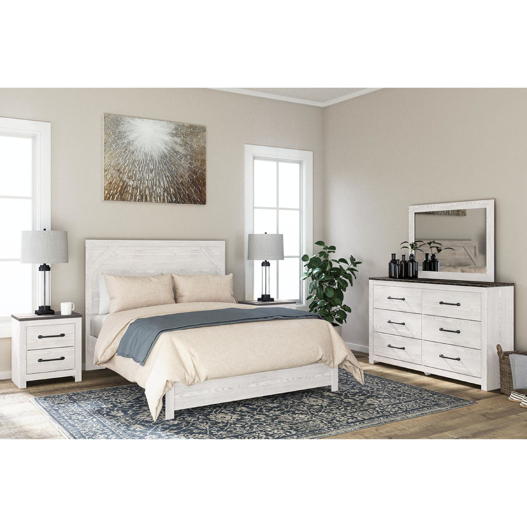 Gerridan Nightstand - White/Gray