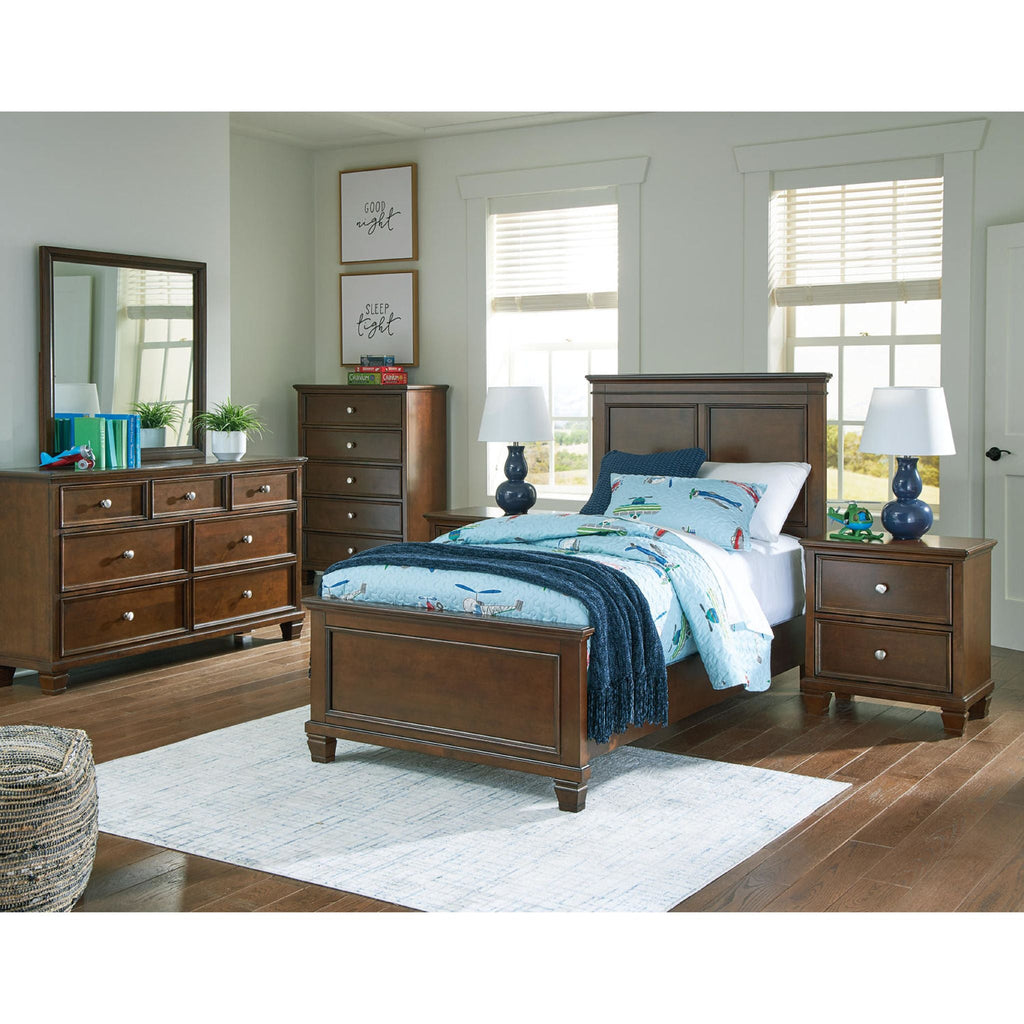 Danabrin Panel Bed - Brown