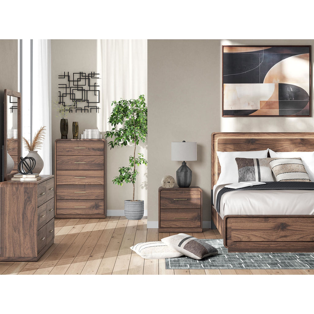 Fortlorn Nightstand - Walnut Brown