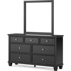 Lanolee 6 Piece Panel Bedroom - Black