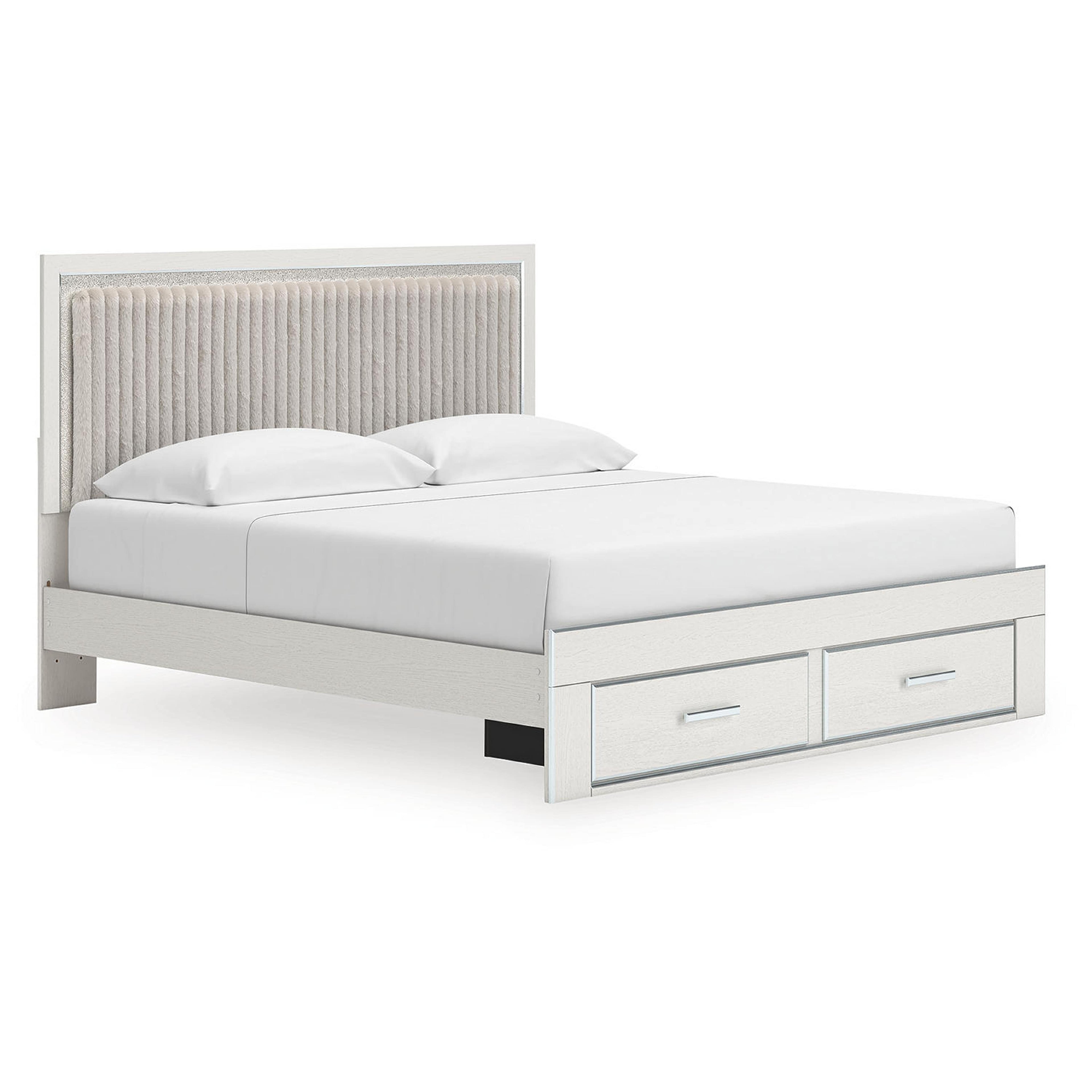 Zuraleus King Storage Bed - White