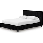 Zuraleus Queen Upholstered Bed - Black