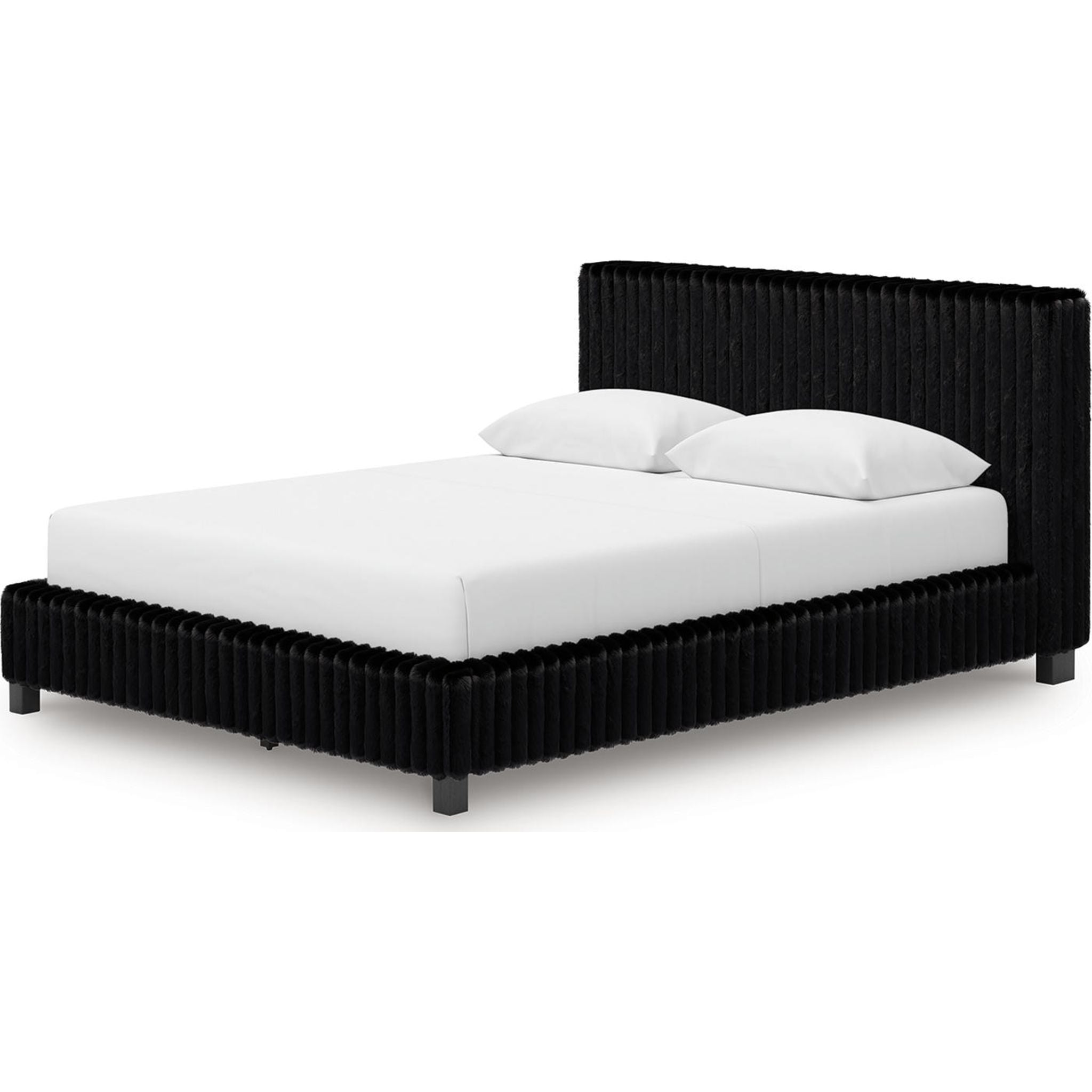 Zuraleus Queen Upholstered Bed - Black