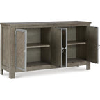 Krystanza Dining Server - Weathered Gray - (D766-60)