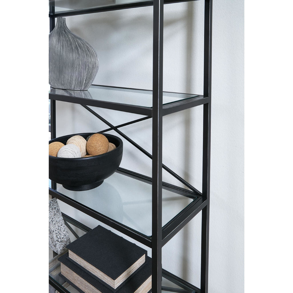 Dakerwell Bookcase - Antique Black