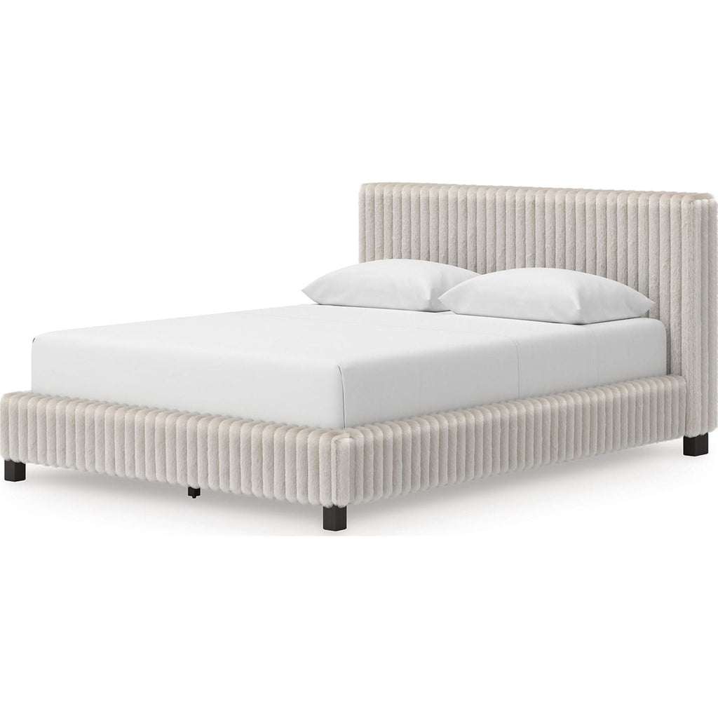 Zuraleus Queen Upholstered Bed - White