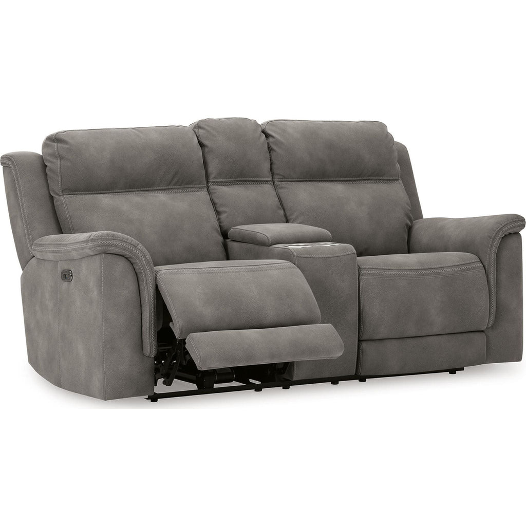 Next-Gen Power Reclining Loveseat with Console - Slate
