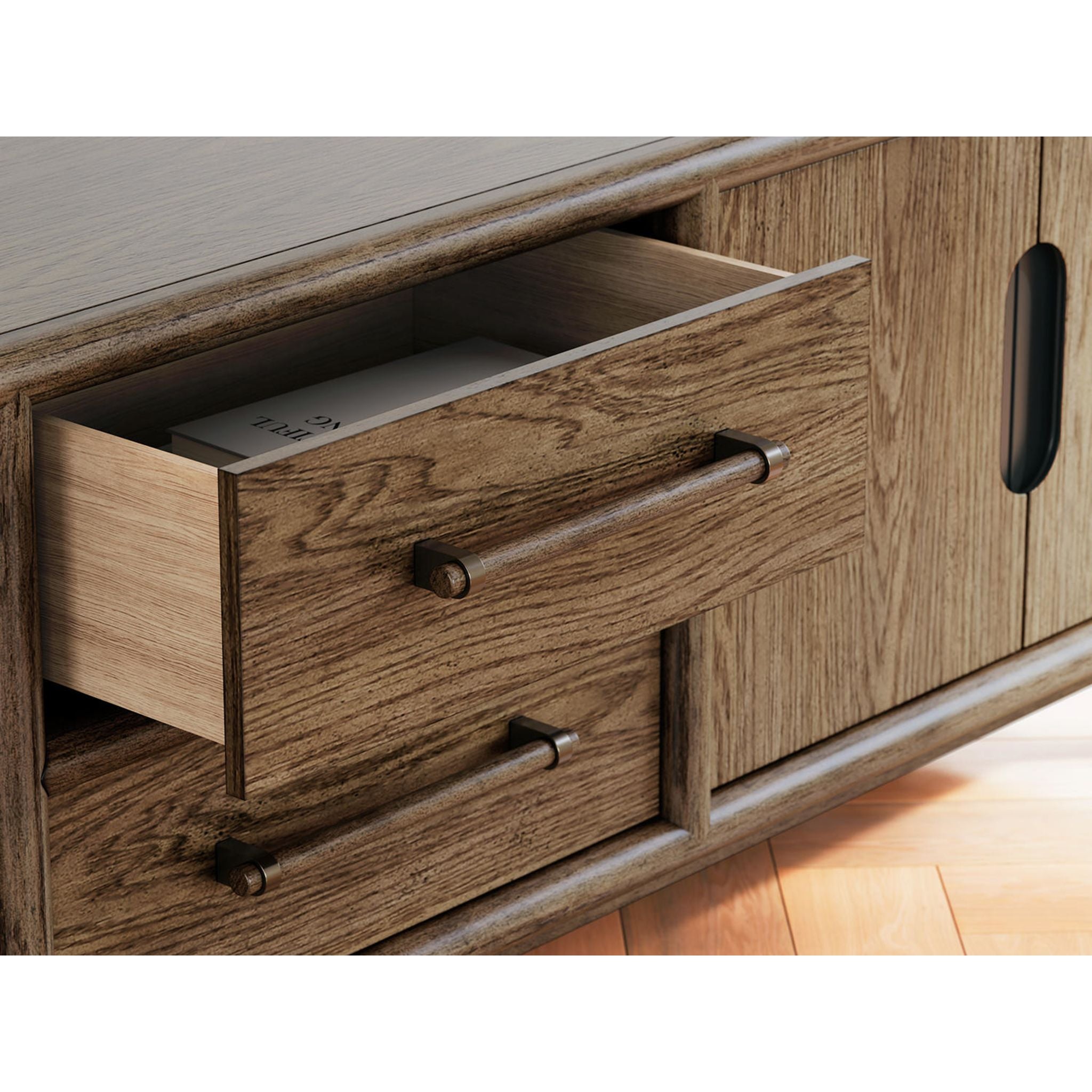 Roanhowe TV Stand - Brown