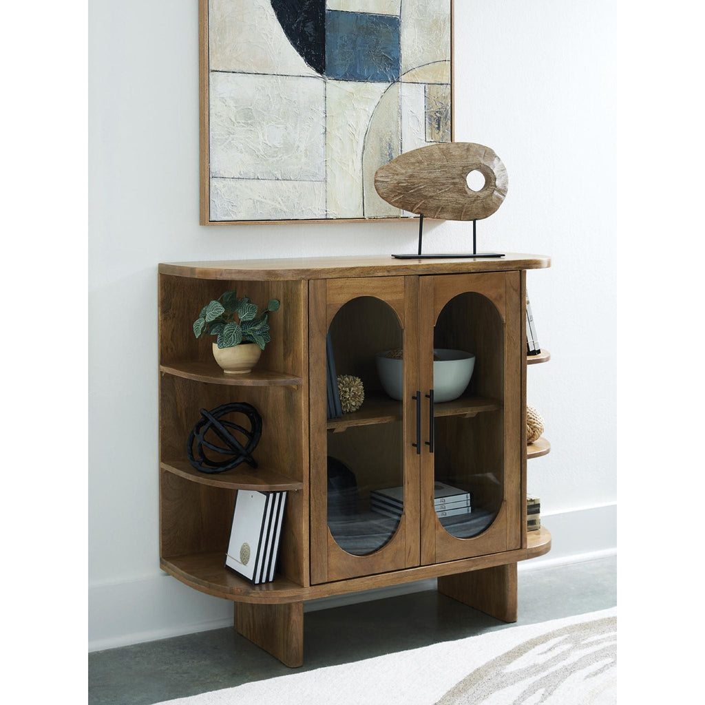 Niall Accent Cabinet - Light Brown
