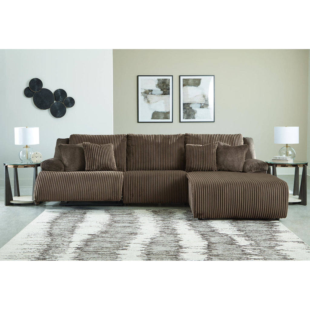 Top Tier 3 Piece Reclining Sectional with Chaise