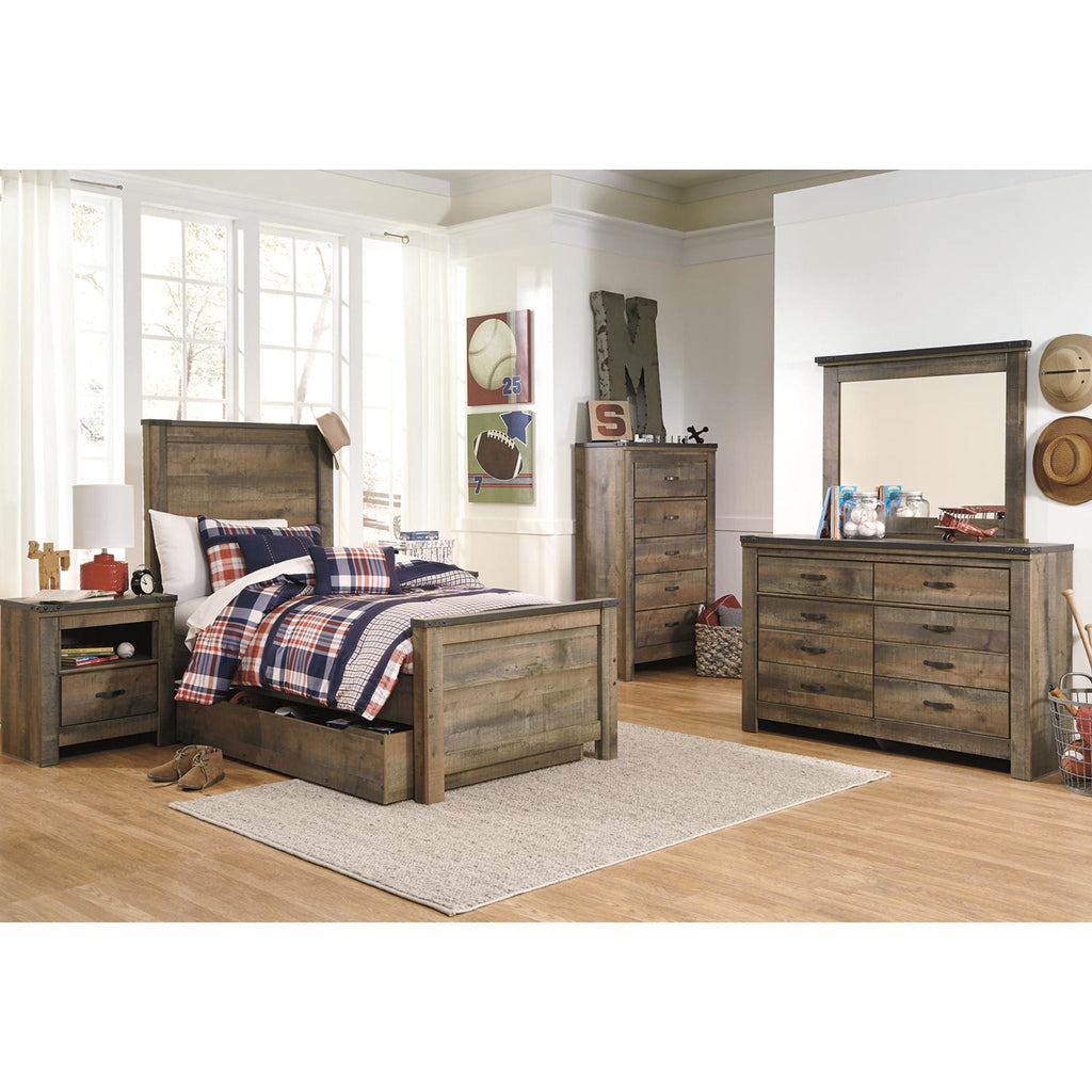 Trinell Twin Bed - Brown
