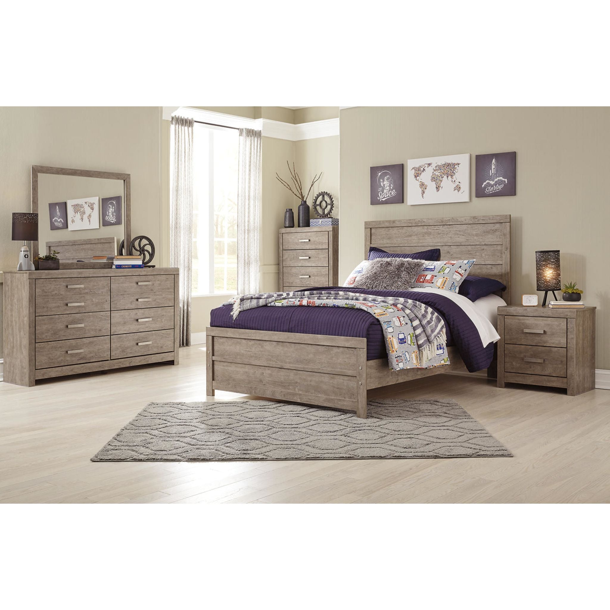 Culverbach Full Panel Bed - Gray