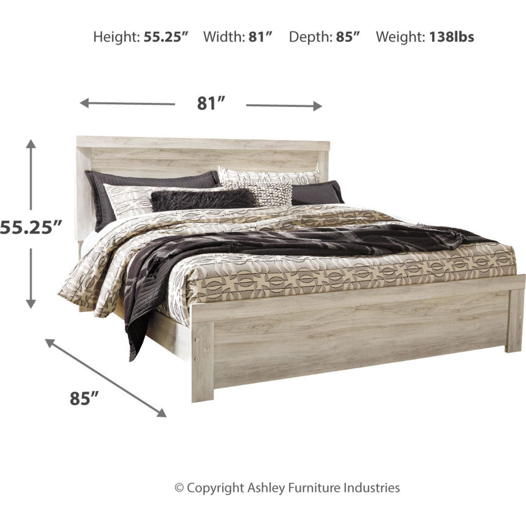 Bellaby 5 Piece King Panel Bedroom - Whitewash