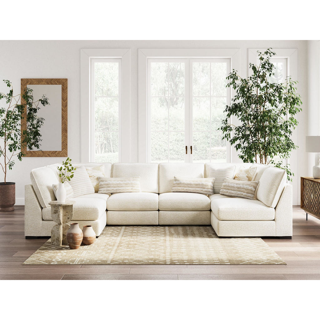 Donelson Creek 6 Piece Sectional - Vanilla