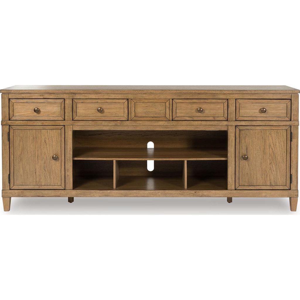 Sharlance TV Stand - Light Brown