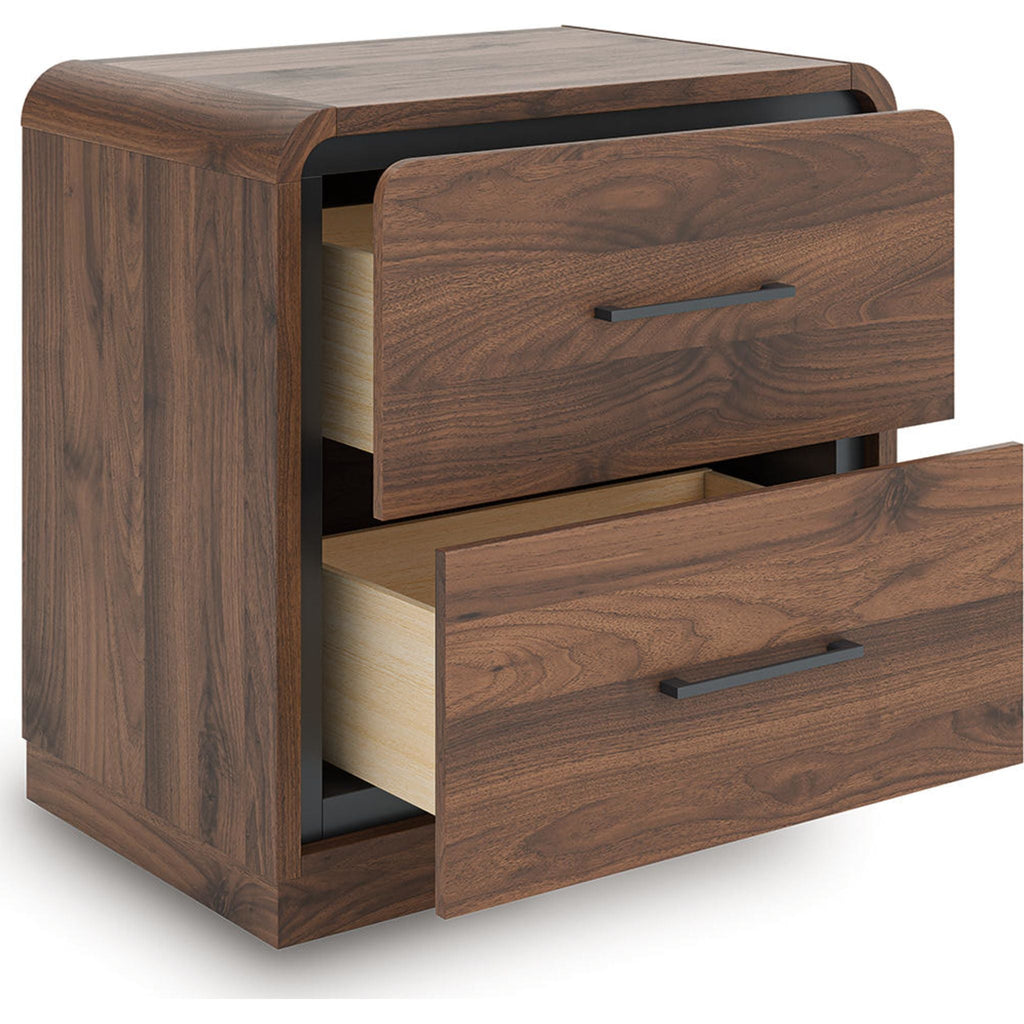 Fortlorn Nightstand - Walnut Brown
