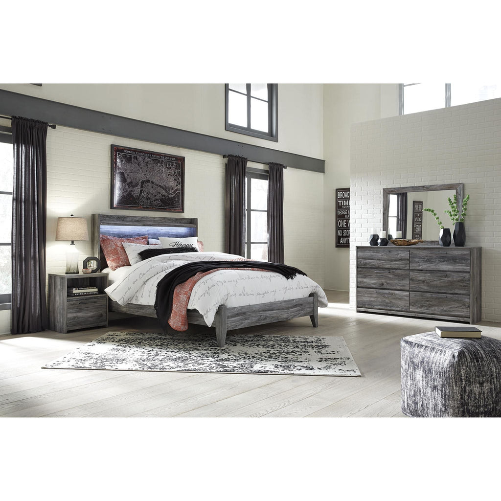 Baystorm 6 Piece Queen Panel Bedroom - Gray