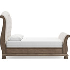 Ardenfield Sleigh Bed - Light Brown