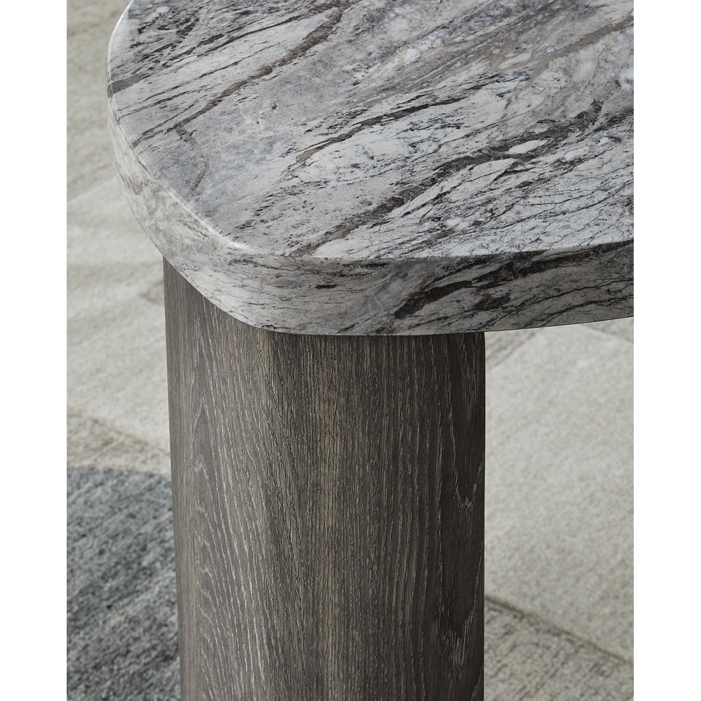 Surmour End Table - Gray/Brown