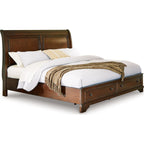 Trellington Queen Sleigh Storage Bed
