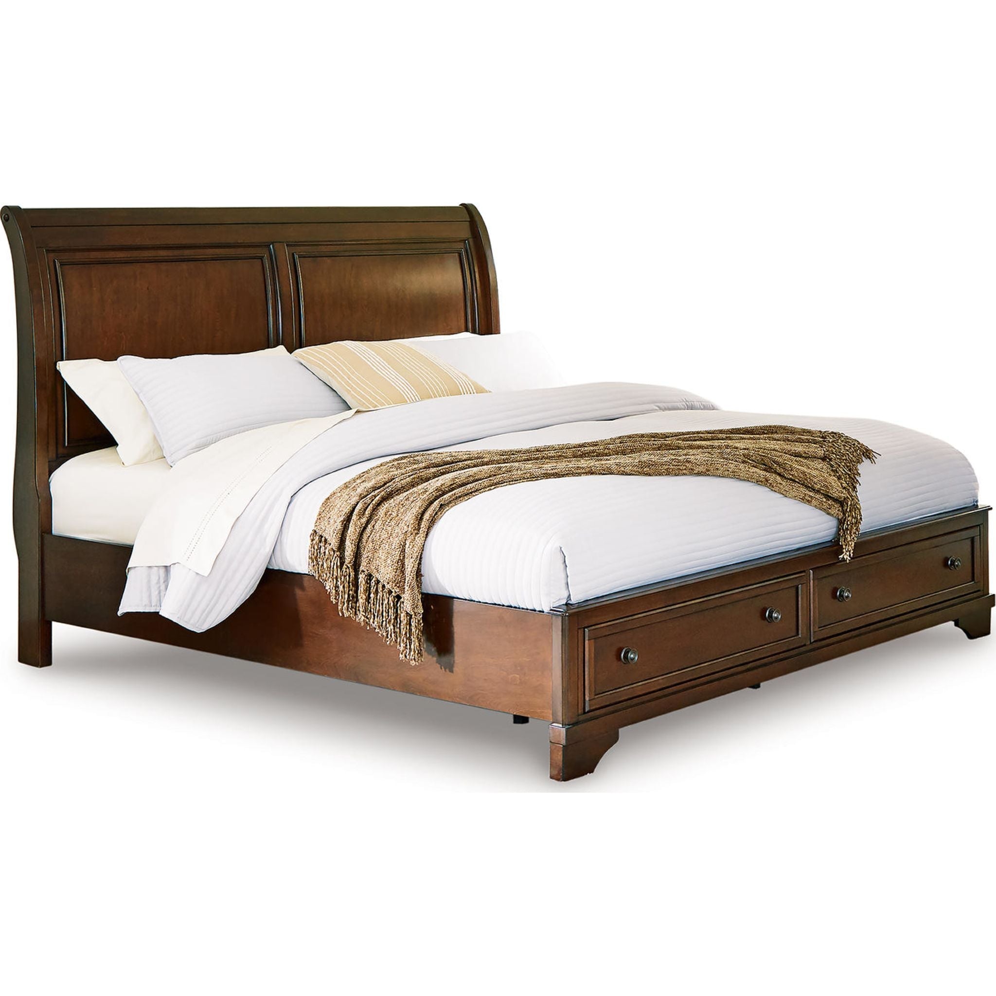 Trellington Queen Sleigh Storage Bed