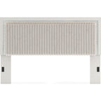 Zuraleus King Upholstered Headboard - White