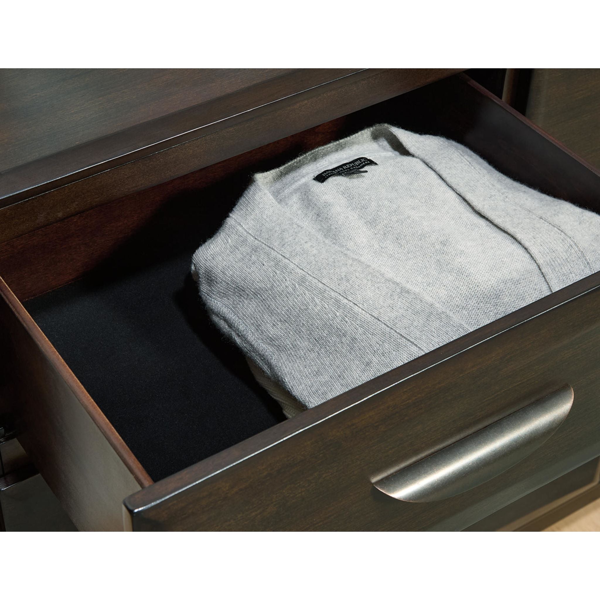 Vanmore Dresser and Mirror - Dark Brown