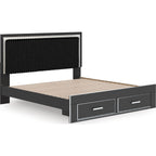 Zuraleus King Storage Bed - Black
