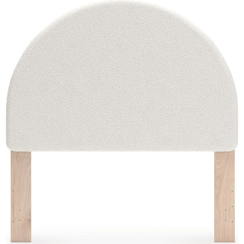 Arloster Upholstered Headboard - White/Tan