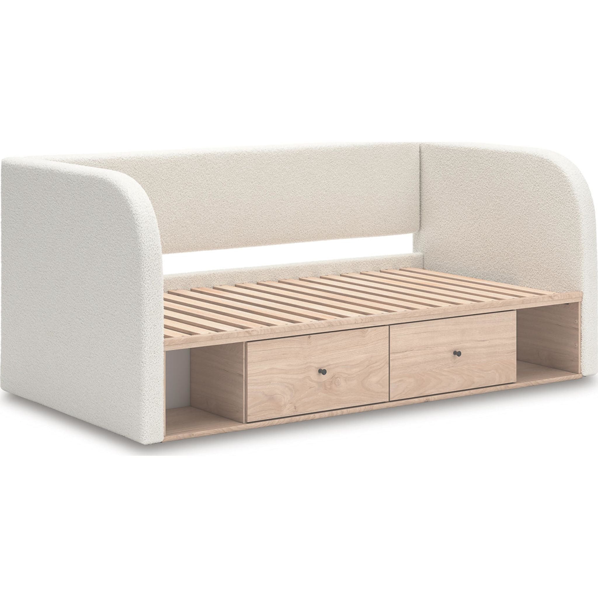 Arloster Daybed with Storage - Tan/White