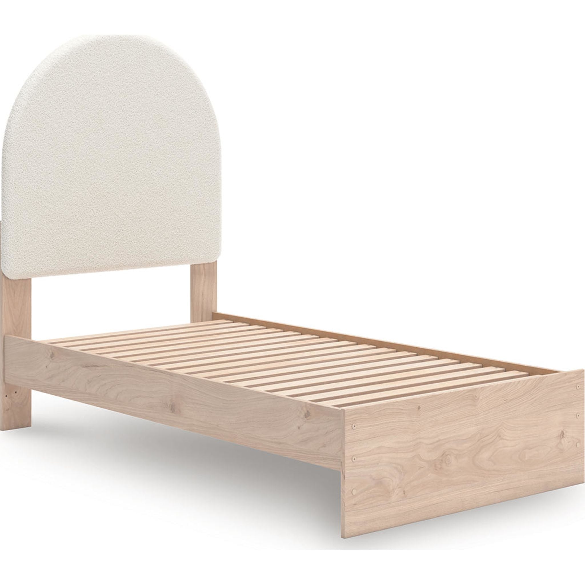 Arloster Platform Bed - Tan/White