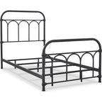 Nashburg Metal Bed - Black