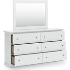 Bostwick Shoals Dresser and Mirror - White