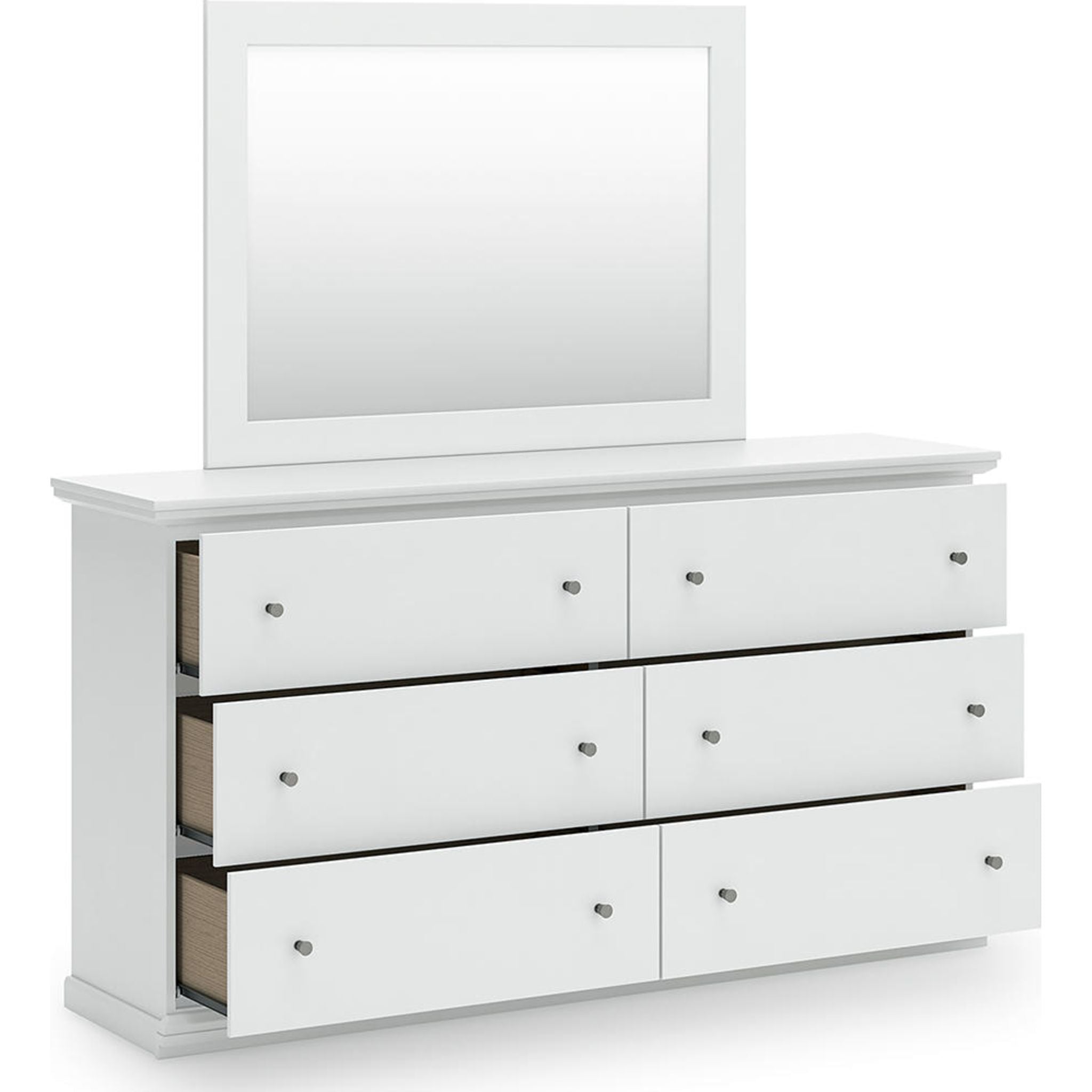 Bostwick Shoals Dresser and Mirror - White