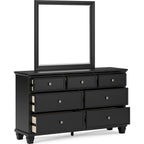 Lanolee 6 Piece Panel Bedroom - Black