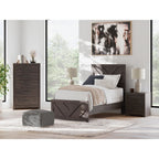 Prendonea Twin Panel Bed - Charcoal