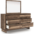 Chirason Dresser and Mirror - Brown