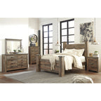 Trinell Poster Bed - Brown