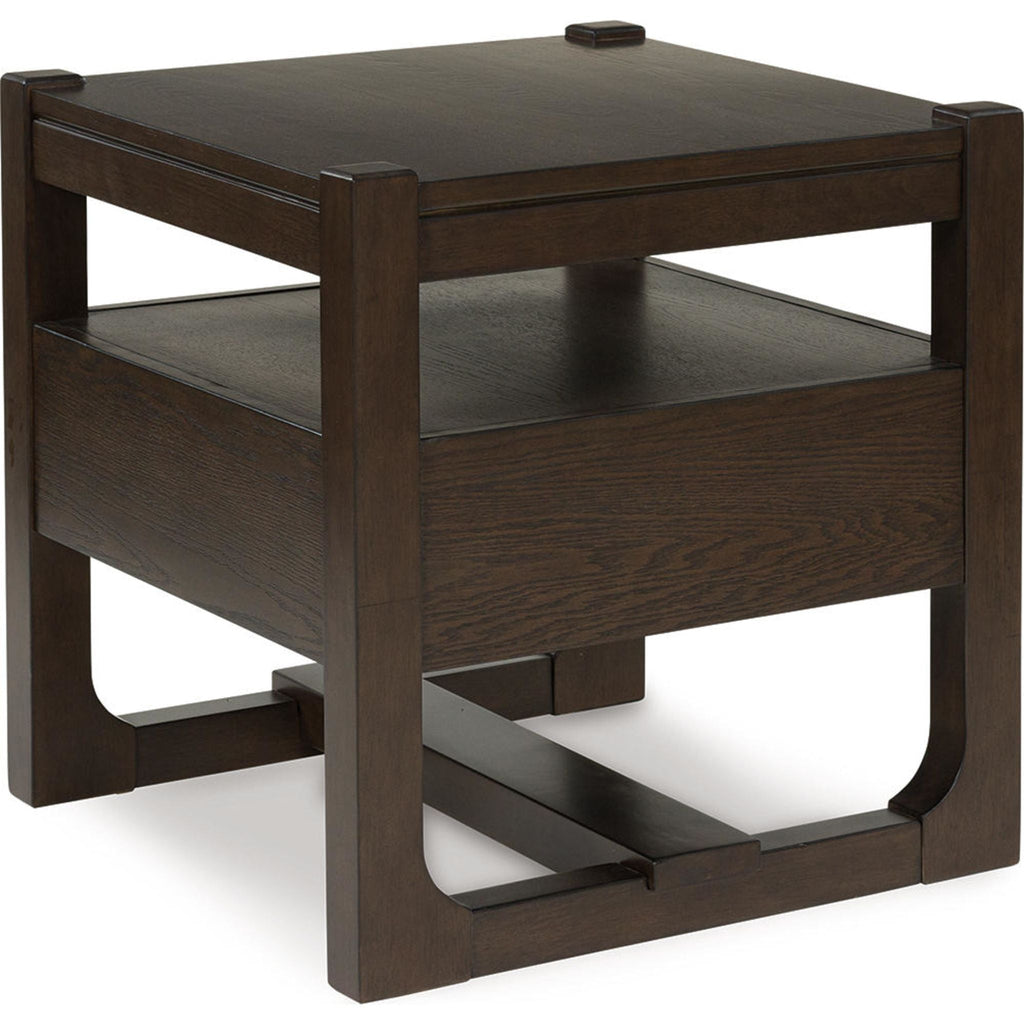 Breckington End Table - Dark Brown