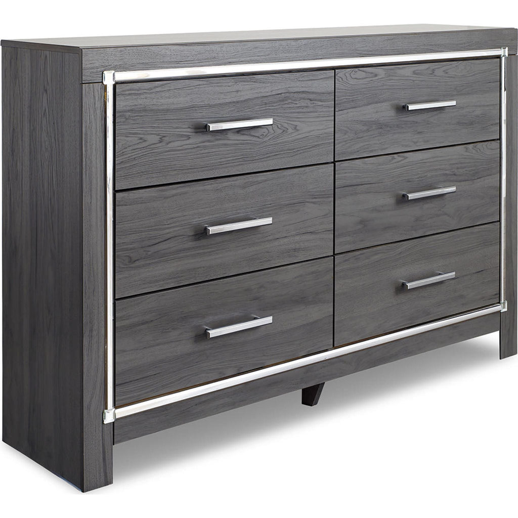 Lodanna Dresser and Mirror - Gray