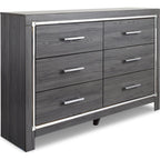 Lodanna Dresser and Mirror - Gray