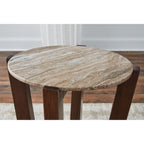 Tanidore End Table - Warm Brown