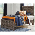 Wynnlow Crossbuck Panel Bed - Gray