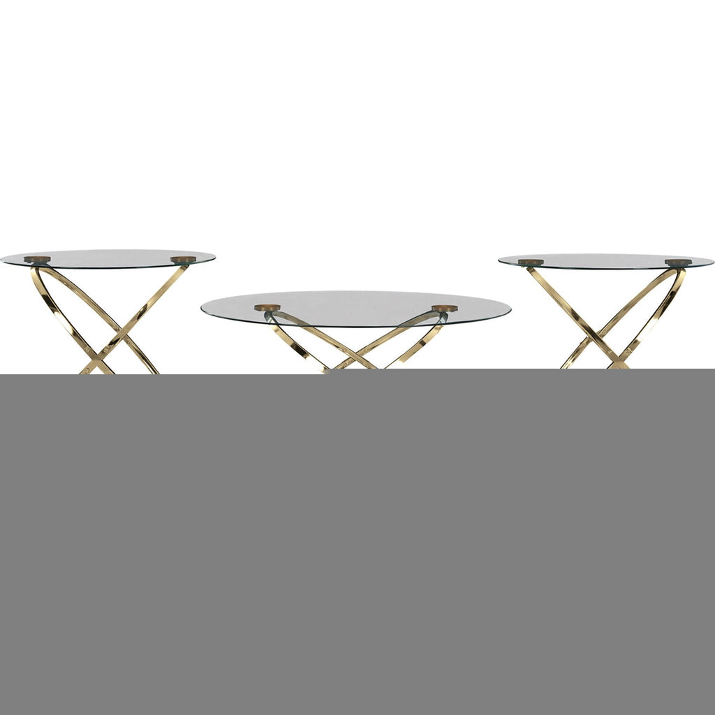 Crimonti 3 Pack Tables - Champagne