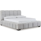 Grendusk Upholstered Bed - Light Gray