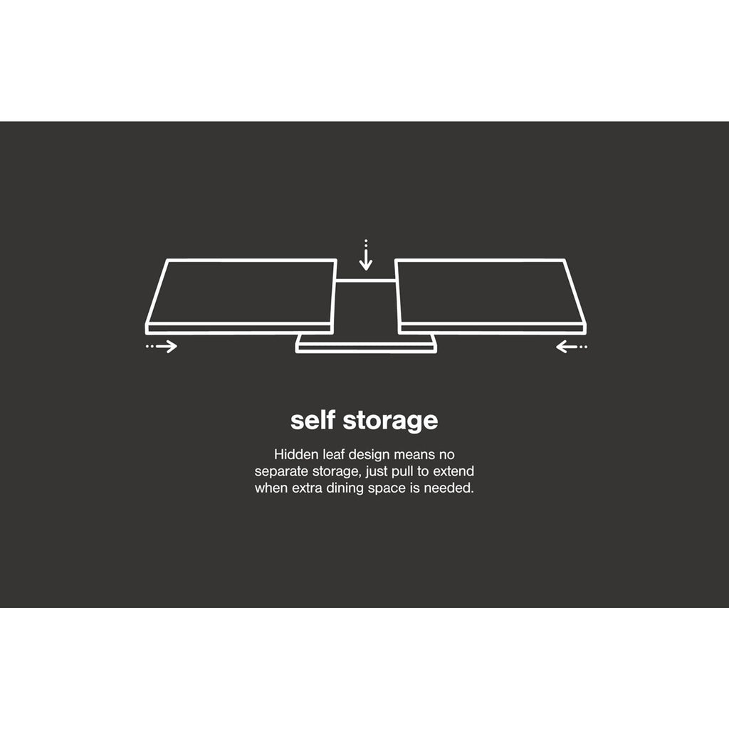 Hallanden Dining Extension Table - Gray - (D589-35)