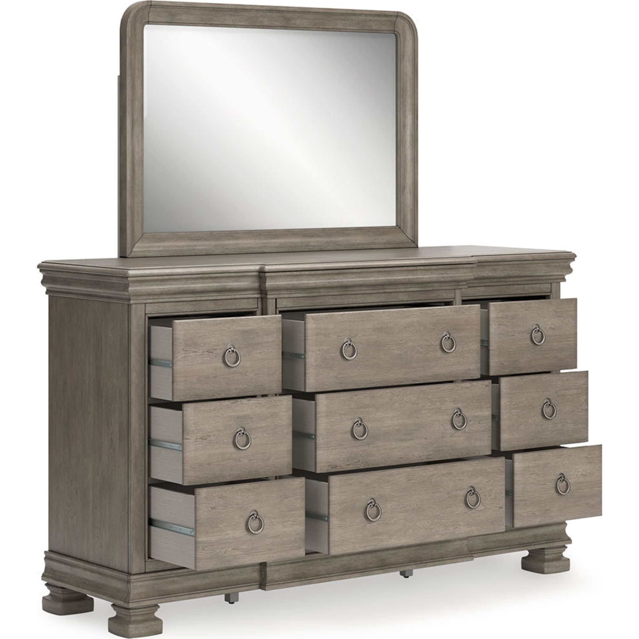 Lexorne 6 Piece Queen Sleigh Bedroom - Gray